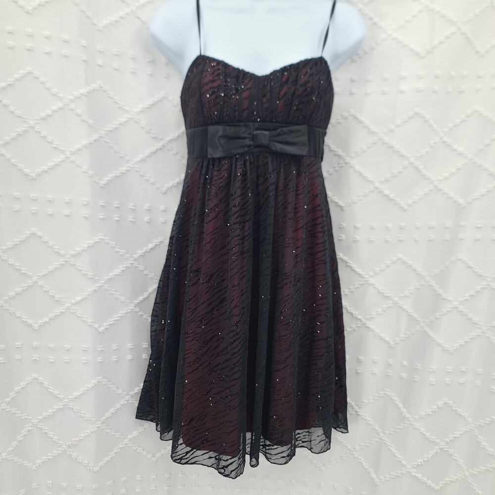 Ruby Rox Vintage Y2K Sparkling Fairy grunge dress SZ Small whimsigoth Party Red - Picture 3 of 12